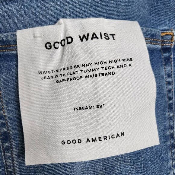 Good American Always Fits Good Waist Skinny Jeans Blue Plus Size 28-32 - Picture 10 of 12